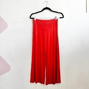 Milky Way Orange Wide Leg Palazzo Pants Boho Vacation Festival Resortwear Small